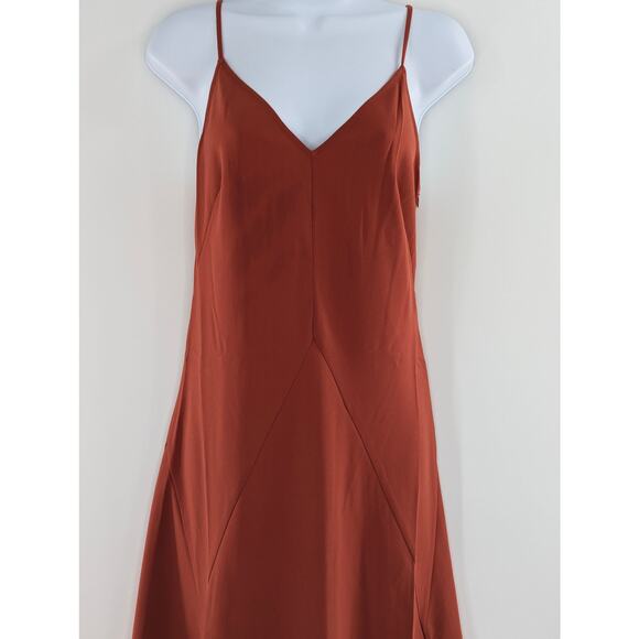 Thakoon Rust Sleeveless Midi Slip Dress Size 2 - Picture 10 of 16